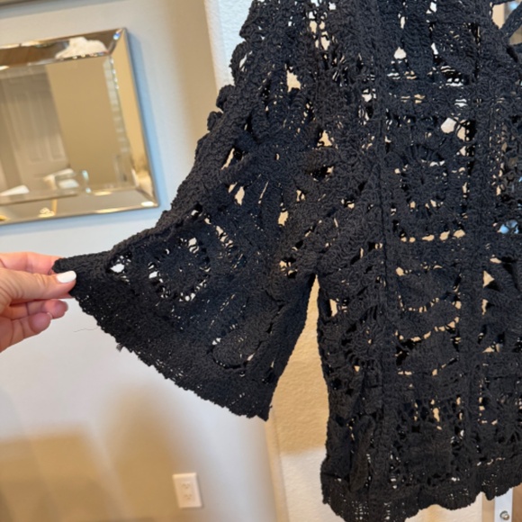 AZ BOHO CROCHET TOP S/M - Picture 2 of 3